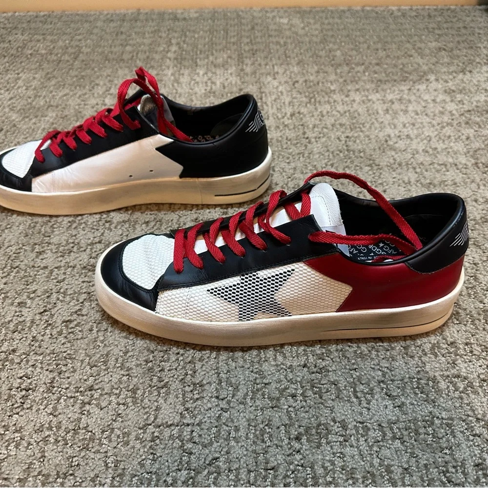 Golden Goose Stardan - Size 44 - excellent condition Black, Red & White Sneakers - Picture 9 of 11